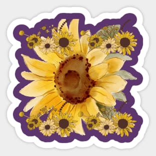 Spring Sunflower Sticker